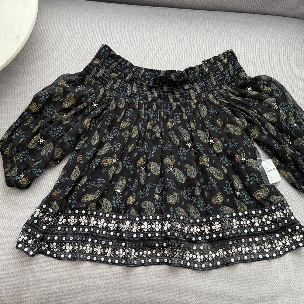 Free People Age Of Aquarius Paisley Sequin Top
Size XS, NWT - Picture 6 of 10